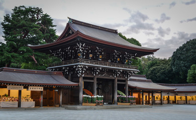 Naklejka premium Main hall of Meiji Jingu in Tokyo, Japan