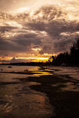 Naklejka premium Sunset of Bohol Island, Philippines