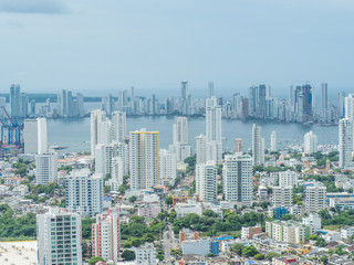 Panoramic view of  Cartagena de Indias - Colombia