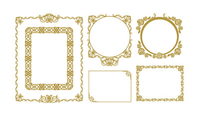 フレームセット_01 [ Set of decorative frames 01]