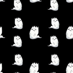 fall; halloween-ghost; spooky-ghost; watercolor set; trick or treat; design; halloween elements; watercolor halloween; set; halloween ghosts; october; illustration; mystery; spooky; horror; scary; dra