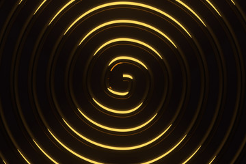 Abstract, twirl circle lines. Wallpaper for graphic design. 3D render.