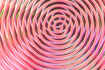 Abstract, twirl circle lines. Wallpaper for graphic design. 3D render.