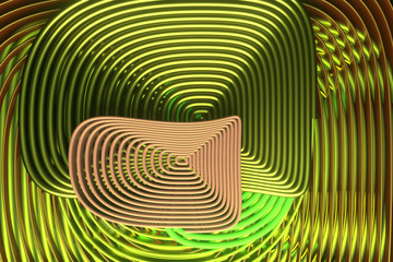 Background abstract, twirl circle lines for design, graphic resource. 3D render.