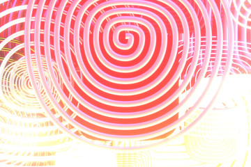Abstract, twirl circle lines. Wallpaper for graphic design. 3D render.