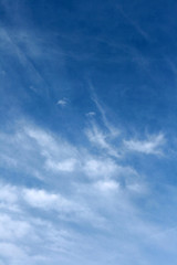  blue sky and white clouds