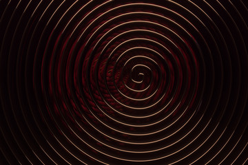 Illustrations of twirl, circle lines for graphic design or wallpapers. 3D render.