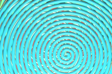 Decorative, illustrations, twirl circle lines, for design texture background. 3D render.