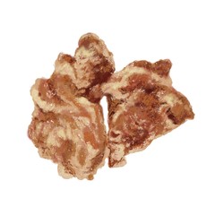 digital paint of fried chicken, isolated crispy meal menu