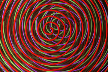 Fototapeta na wymiar Background abstract, twirl circle lines for design, graphic resource. 3D render.