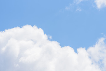 The nature of blue sky with cloud in the morning.