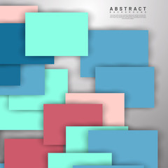 abstract vector background. overlapping full-color square design. New texture for your design.