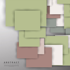 Fototapeta premium abstract vector background. overlapping full-color square design. New texture for your design.