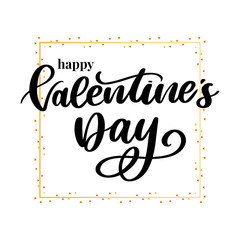 Valentine poster, card, banner letter slogan Vector elements for Valentine's day design elements. Typography Love heart