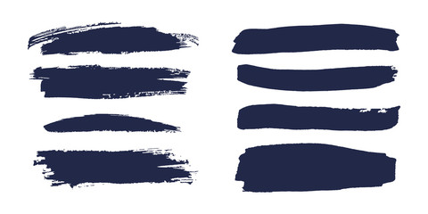 Brush strokes isolated. Ink painting.  Vector artwork