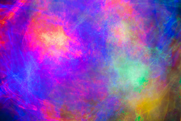Multicolor bright festive lights abstract
