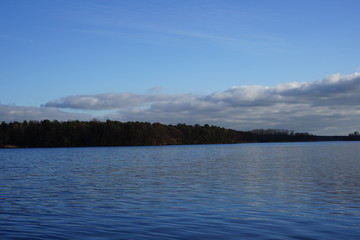 Flusslandschaft der Dahme bei Grünau in Berlin