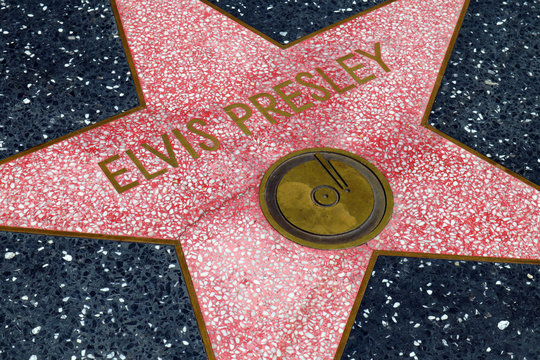 Hollywood, California &ndash; Star of ELVIS PRESLEY on Hollywood Walk of Fame, Hollywood Boulevard
