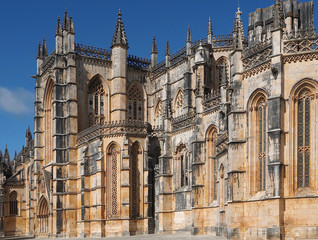 Fototapeta premium Facade of the impressive monastery of Batalha in the Centro region of Portugal