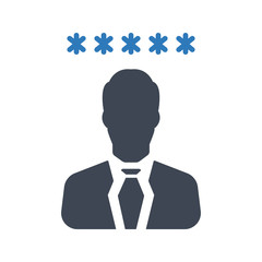 Business customer rating icon