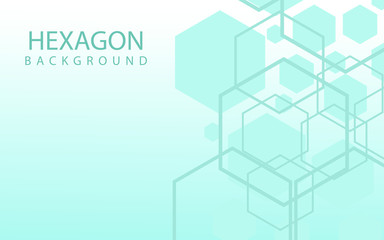 Hexagons Abstract Background With Geometric Shapes. Science, Technology and Medical Concept. Futuristic Background In Science Style. Graphic Hex Background For Your Design. Vector Illustration