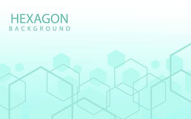 Hexagons Abstract Background With Geometric Shapes. Science, Technology and Medical Concept. Futuristic Background In Science Style. Graphic Hex Background For Your Design. Vector Illustration
