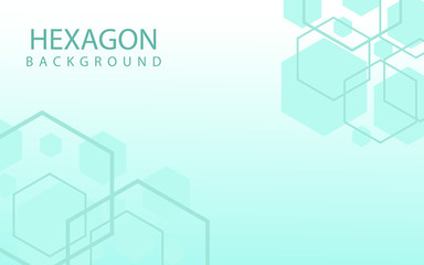 Hexagons Abstract Background With Geometric Shapes. Science, Technology and Medical Concept. Futuristic Background In Science Style. Graphic Hex Background For Your Design. Vector Illustration