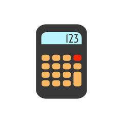 calculator isolated on white background