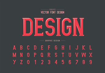 Highlights font and alphabet vector, Writing style typeface letter and number design