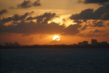 Fototapeta na wymiar Sonnenuntergang Miami