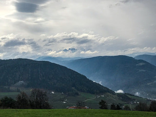 Landscape in the mountains of Bolzano Italy