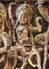 religious carvings Temple Angkor Thom
