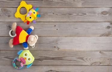 toy on wooden background