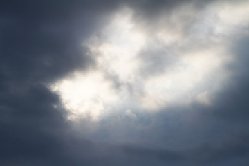 dramatic sky with clouds