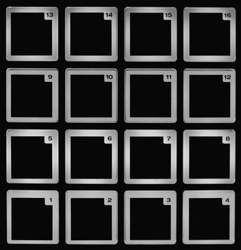 Quadretti e quadri per etichette, scaffali, schedari, scaffalature, patterns grafici
