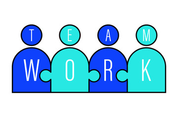 team work icon isolated vector white background