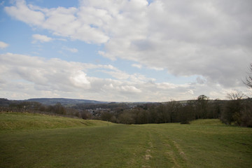 Fototapeta premium Overcast British Fields
