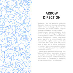 Fototapeta na wymiar Arrow Direction Line Pattern Concept
