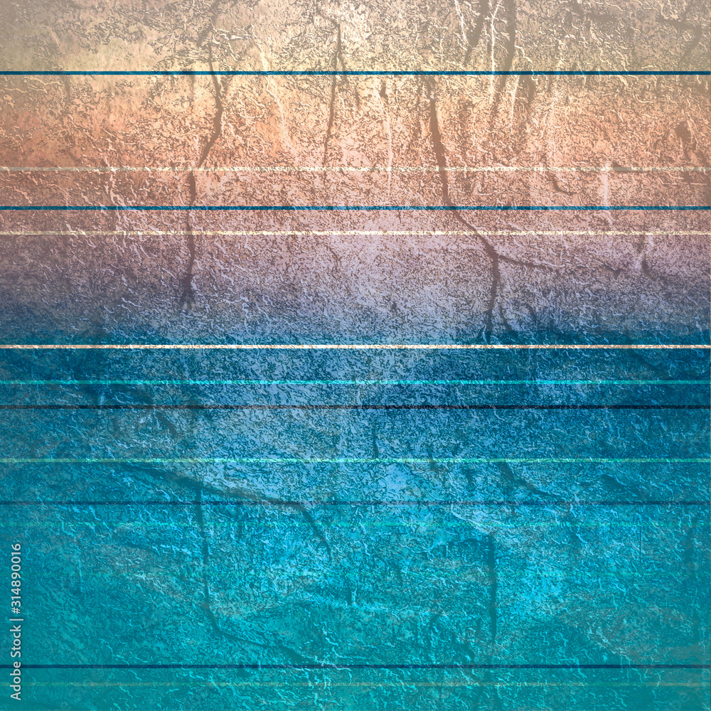 Wall mural geometry abstract background with stripes. various horizontal lines. gradient paint
