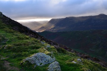 Winter morning light on the track
