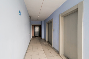 Russia, Moscow- September 07, 2019: interior room apartment public place, staircase