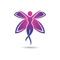 Butterfly logo vector icon