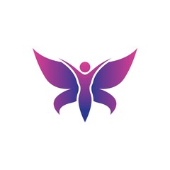 Butterfly logo vector icon