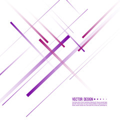 Abstract background with straight intersecting diagonal purple lines. Vector illustration in minimal style for fashion, techno design.