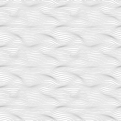 Vector geometric seamless pattern. Modern geometric background with thin curvy lines.