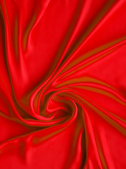 Obraz premium smooth elegant luxurious red satin background texture close up - abstracted wallpaper
