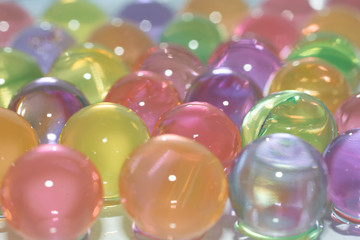 Multi-colored jelly balls