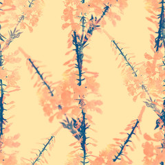 Seamless pattern with fireweed flowers