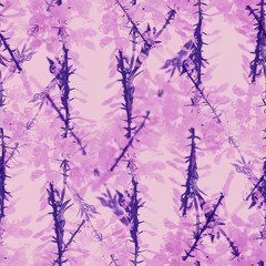Seamless pattern with fireweed flowers