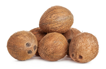 heap of coconut isolated on white background